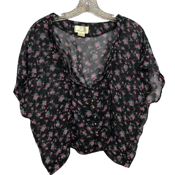 Liberty Love Sheer Floral Blouse - Picture 1 of 14